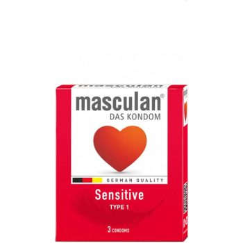 Masculan 1/3 óvszer Piros Sensitive