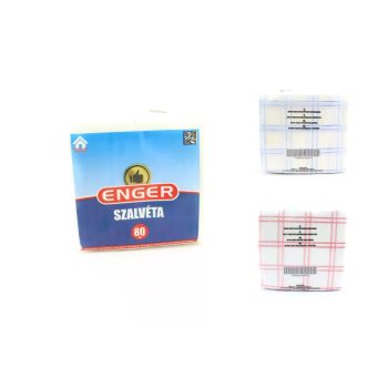 Szalvéta Enger Kock. 1r./80 29*29 (66/#)