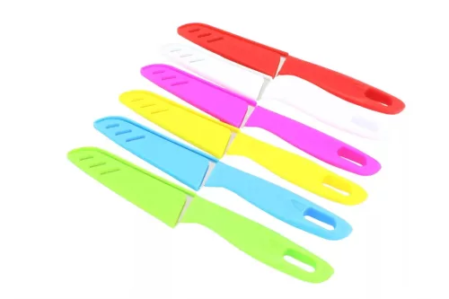 Kés+Műanyag Tok 20cm Színes eng-142 (24/gy_576/#)