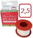 [MP-SILK2.5] MovoMed Plast Ragtapasz SELYEM Sebészeti Cink-oxid 5mx2.5cm