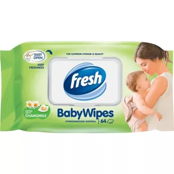 Fresh kamilla illatú baba törlőkendő 64db   12/karton
