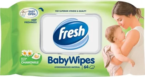 Fresh kamilla illatú baba törlőkendő 64db   12/karton