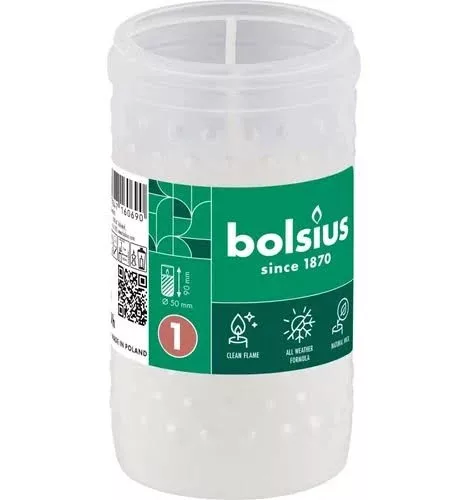 Bolsius RP 1 Mécsesbetét 20 órás ,Szín: Fehér 35db/csomag