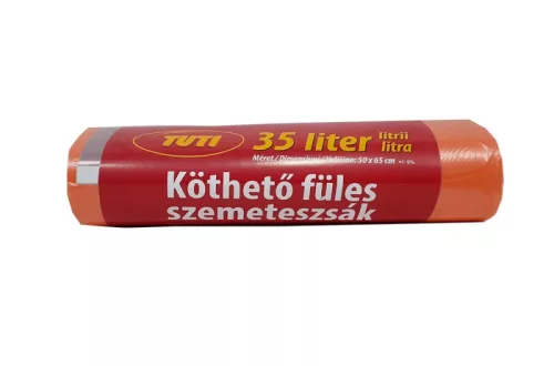 TUTI köthető füles szemeteszsák 35liter 20db/roll, 30roll/gyűjtő